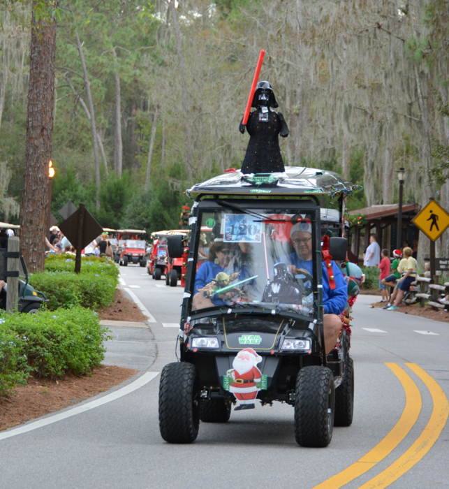 Disney’s Fort Wilderness Campground Christmas Golf Cart Parade Includes